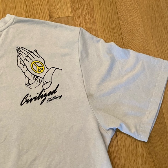 Civilized Mens World Is Mine Tee Chenille Bear w Rhinestone Embellishments / XXL - Picture 6 of 13